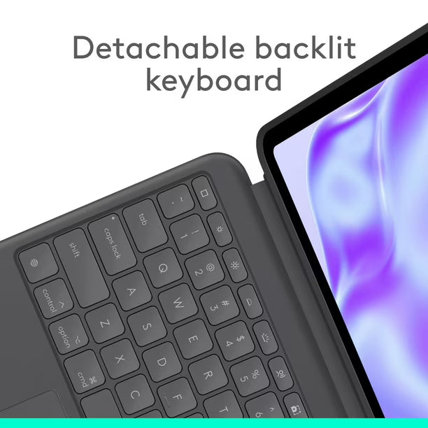 Refurbished (Premium) - Logitech Combo Touch iPad Pro 13" (M4&M5) 2024 Keyboard Case