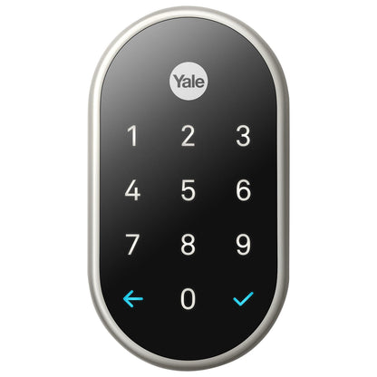 Refurbished (Excellent) - Google Nest x Yale Smart Lock - Satin Nickel