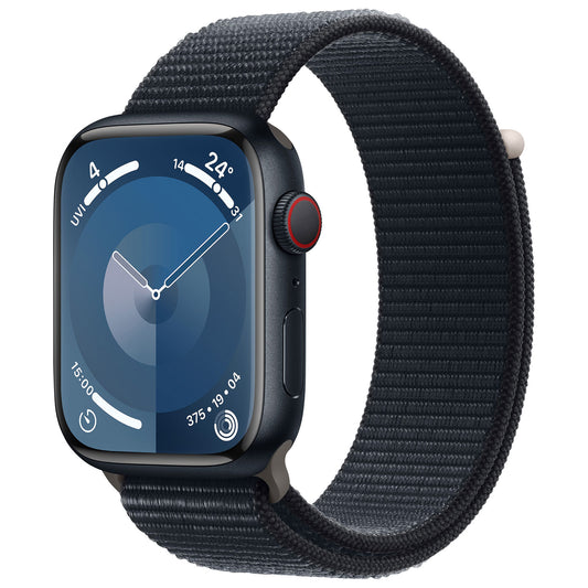 Refurbished (Excellent) - Apple Watch Series 9 45mm Midnight Aluminium Case with Midnight Sport Loop