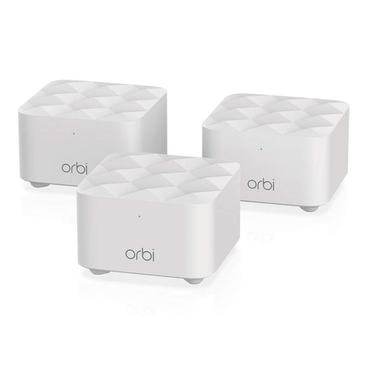 Refurbished (Premium) - Netgear Orbi RBK13 AC1200 Whole-Home Mesh Wi-Fi System (Pack of 3)