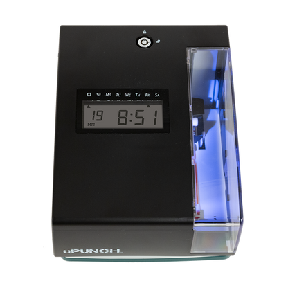 Pointeuse numérique uPunch CR1000 reconditionnée (Premium) + 50 cartes