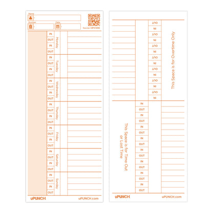 Pointeuse numérique uPunch CR1000 reconditionnée (Premium) + 50 cartes