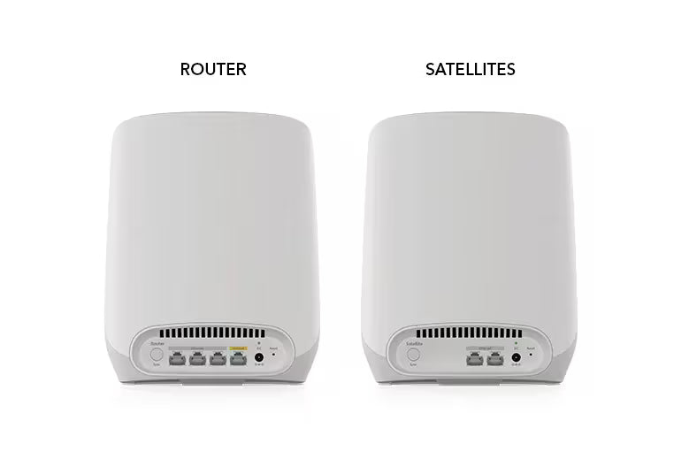 Refurbished (Good) - Netgear Orbi RBK762S Tri-band WiFi 6 Mesh System - 2 Pack