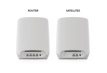 Refurbished (Good) - Netgear Orbi RBK762S Tri-band WiFi 6 Mesh System - 2 Pack