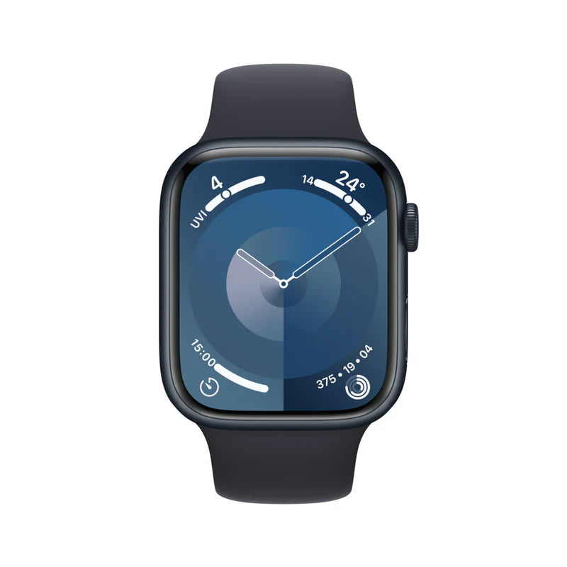 Refurbished (Excellent) - Apple Watch Series 9 45mm Midnight Aluminium Case with Midnight Sport Loop