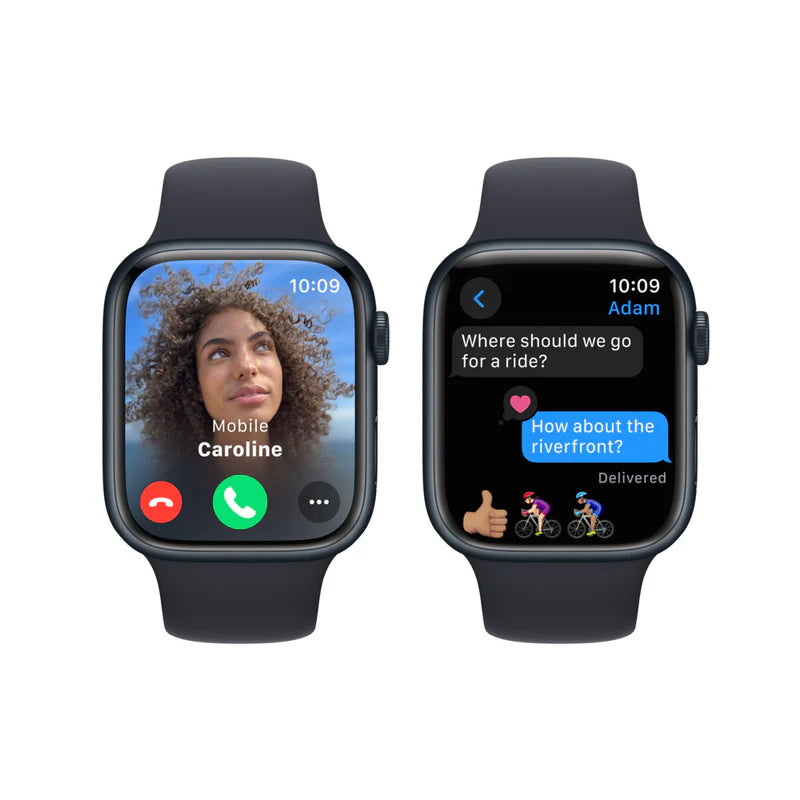 Refurbished (Excellent) - Apple Watch Series 9 45mm Midnight Aluminium Case with Midnight Sport Loop