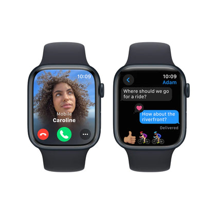 Refurbished (Excellent) - Apple Watch Series 9 45mm Midnight Aluminium Case with Midnight Sport Loop